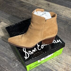 Sam Edelman Brown Suede Ankle Booties